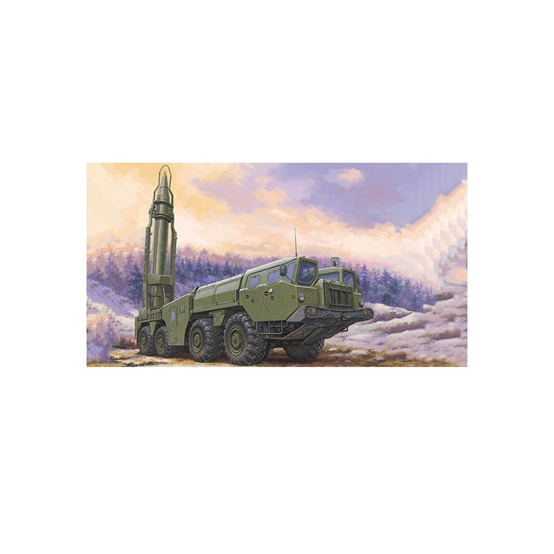 Plastic truck model (9p117m1) Launcher with R17 Rocket of 9k72 Complex Missile "Elbrus" 1/72 | Scientific-MHD