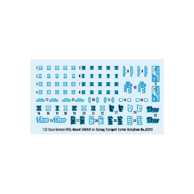 Plastic tank model German Karl-Geraet 040/041 on railway 1/72 | Scientific-MHD