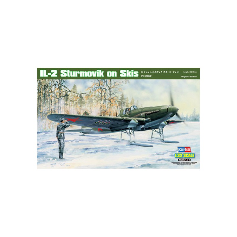 Plastic plane model IL-2 Sturmovik on skis 1/32 | Scientific-MHD