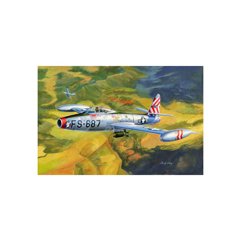 F-84E plastic plane model Thunderjet 1/32 | Scientific-MHD