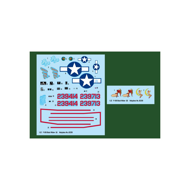 P-61B Black Widow 1/32 plastic plane model | Scientific-MHD