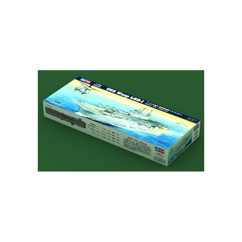 Plastic boat model Porte A. USS Wasp LHD-1 1/700 | Scientific-MHD