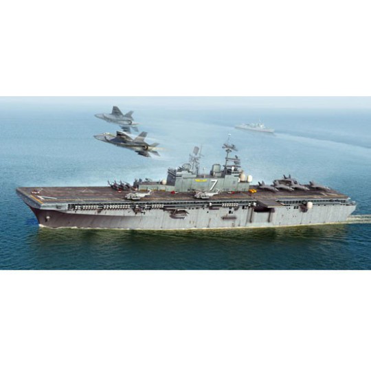 USS IWO Jima LHD-7 1/700 plastic boat model | Scientific-MHD
