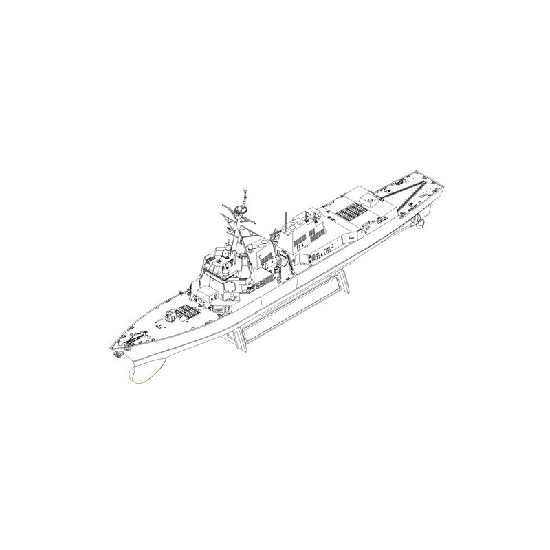 USS Momsen DDG-921/700 plastic boat model | Scientific-MHD