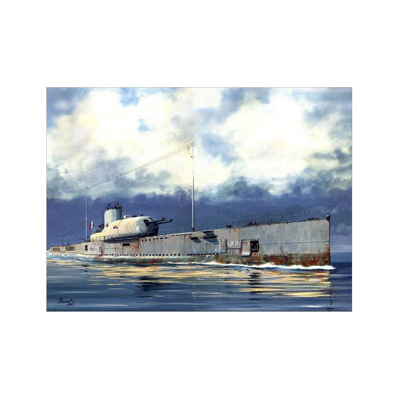 Plastic boat model S. M. Français Le Surcouf1/350 | Scientific-MHD