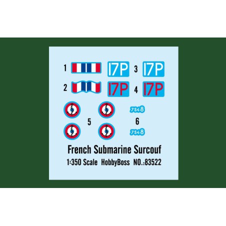 Plastic boat model S. M. Français Le Surcouf1/350 | Scientific-MHD Plastic boat model S. M. Français Le Surcouf1/350 | Scientific-MHD
