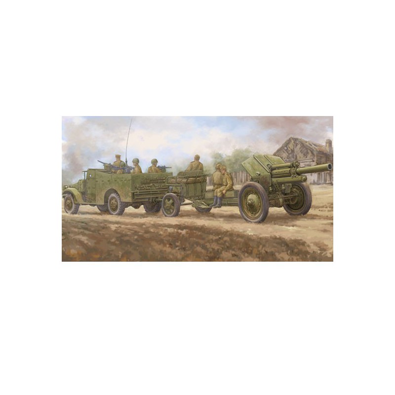 M3A1 plastic truck model Late Tow version 122mm Howitzer M-30 1/35 | Scientific-MHD