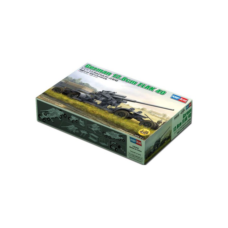 German plastic tank model 12.8cm Flak 40 1/35 | Scientific-MHD