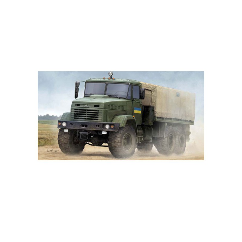 Ukraine plastic truck model Kraz-6322 “Soldier” Cargo Truck 1/35 | Scientific-MHD
