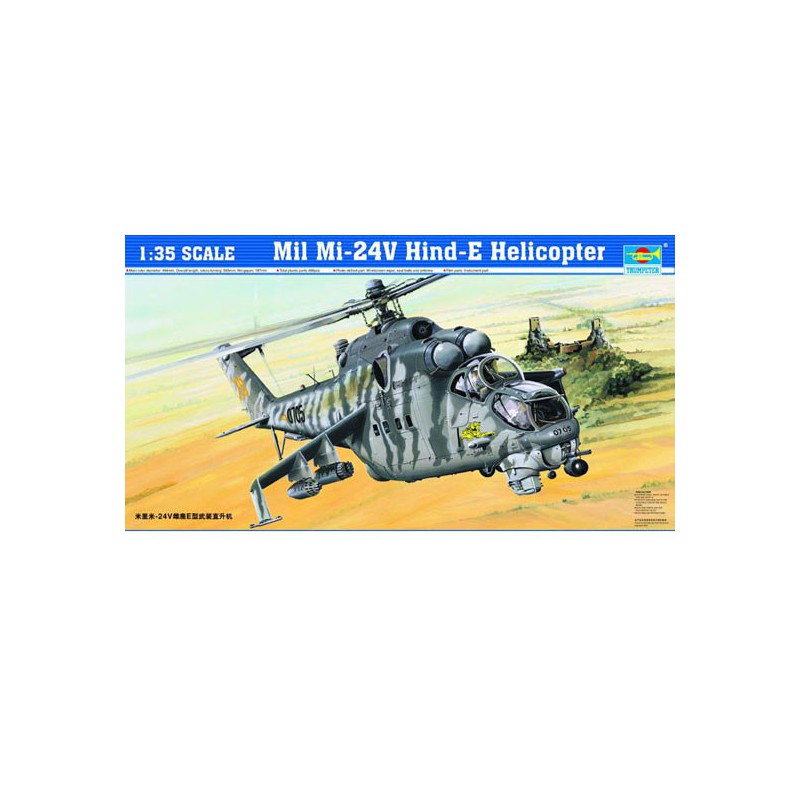 Plastic helicopter model in mid-24v Hind-E | Scientific-MHD