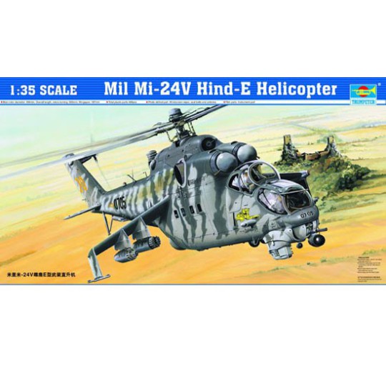 Plastic helicopter model in mid-24v Hind-E | Scientific-MHD