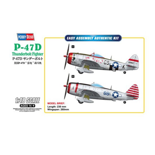 P-47D Thunderbolt 1/48 plastic plane model P-47D Thunderbolt 1/48 plastic plane model | Scientific-MHD