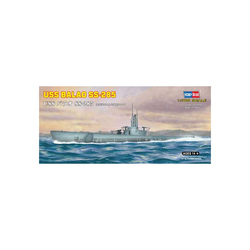 USS Balao US Navy SS-285 1/700 plastic boat model | Scientific-MHD