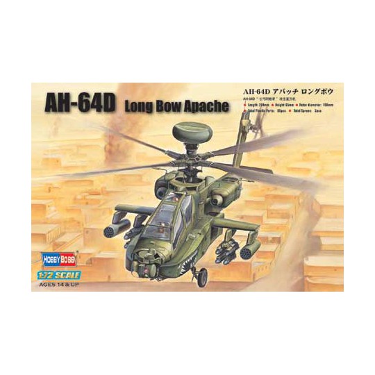 Plastic helicopter model AH-64D Apache Helicoptere 1/72 | Scientific-MHD