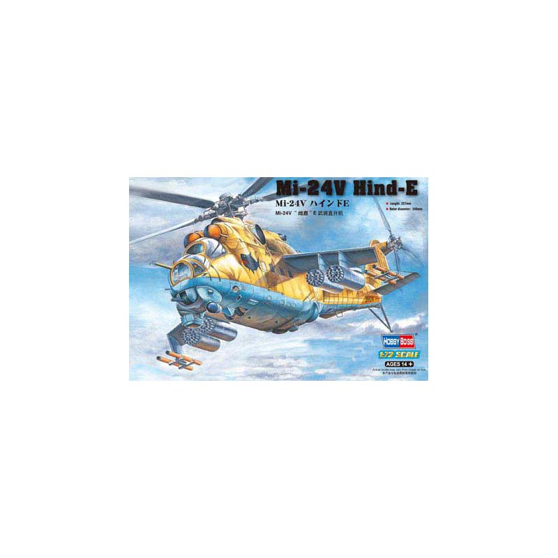 Plastic helicopter model in mid-24v Hind-E1/72 | Scientific-MHD