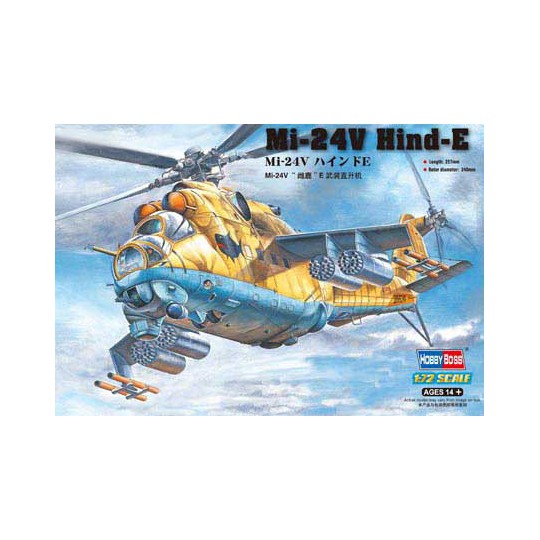 Plastic helicopter model in mid-24v Hind-E1/72 | Scientific-MHD