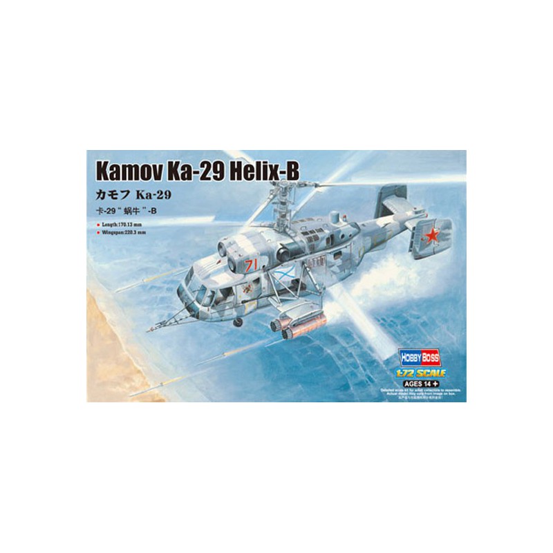 Plastic helicopter model Kamov Ka-29 Helix-B 1/72 | Scientific-MHD