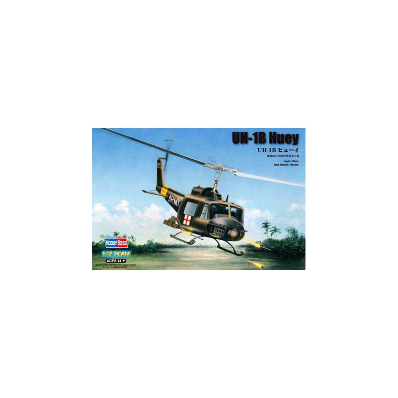 UH-1B HUEY 1/72 plastic helicopter model | Scientific-MHD