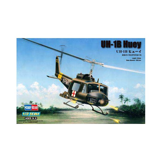 UH-1B HUEY 1/72 plastic helicopter model | Scientific-MHD
