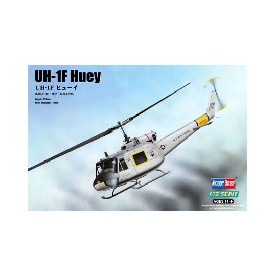 UH-1F HUEY1/72 plastic helicopter model | Scientific-MHD