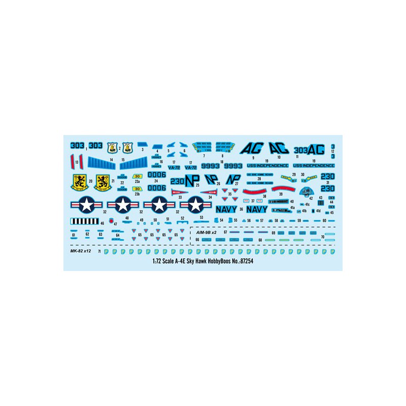 A-4E plastic plane model Sky Hawk 1/72 | Scientific-MHD