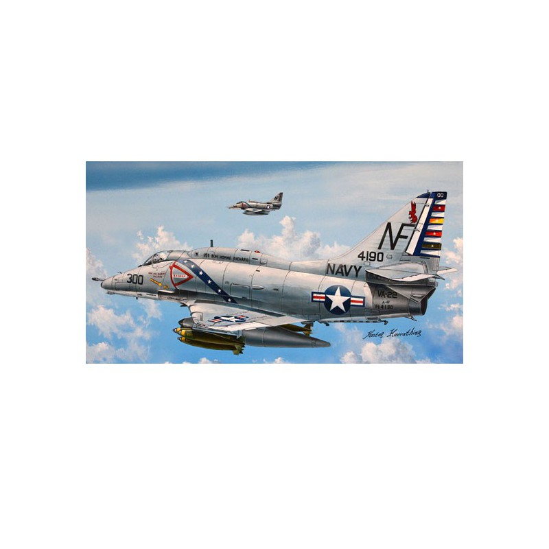 A-4F plastic plane model 1/72 | Scientific-MHD