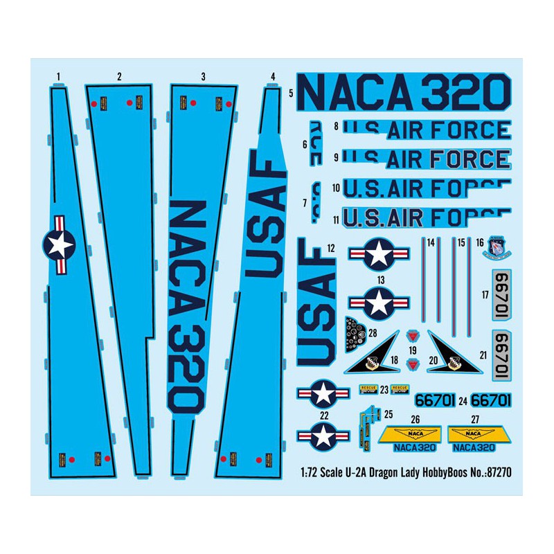 U-2A plastic plane model Dragon Lady 1/72 | Scientific-MHD