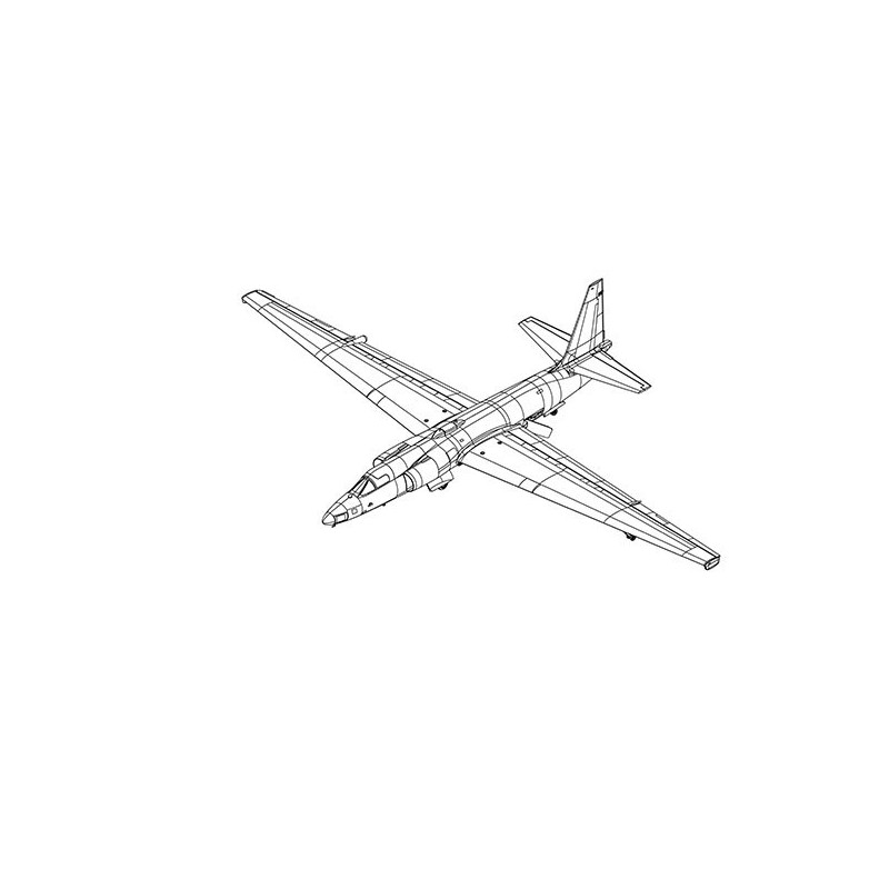 U-2A plastic plane model Dragon Lady 1/72 | Scientific-MHD