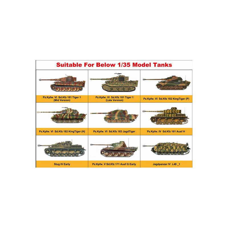 Zimmerit Éch 1/35 plastic tank model in A4 format plate | Scientific-MHD