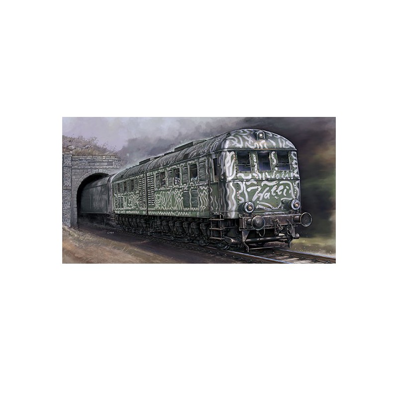 Wehrmachtslokomotive V188 1/35 plastic train model | Scientific-MHD