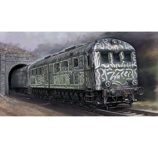 Wehrmachtslokomotive V188 1/35 plastic train model | Scientific-MHD