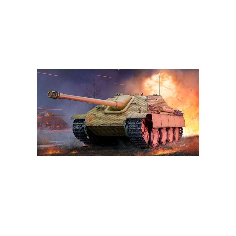 Plastic tank model German sd.kfz 173 Jagdpanther Early version 1/16 | Scientific-MHD