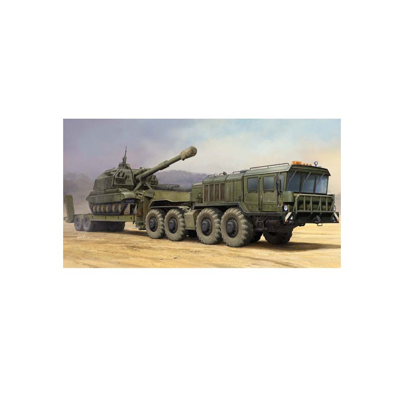 Russian kzkt-7428 plastic tank model transport with kzkt-9101 1/35 | Scientific-MHD