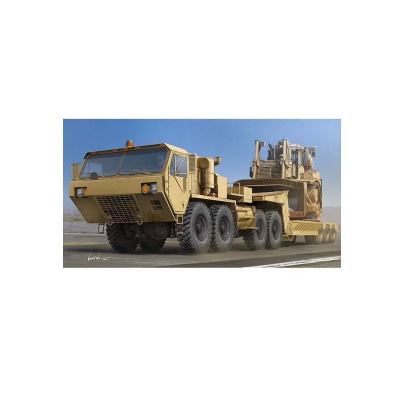 M983A2 hemtt plastic charcket with semi-trailer M870A1 1/35 | Scientific-MHD