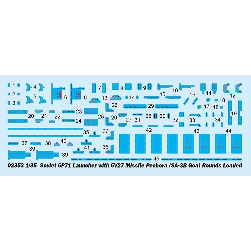 SOVIET 5P71 plastic tank model with 5V27 1/35 missile | Scientific-MHD