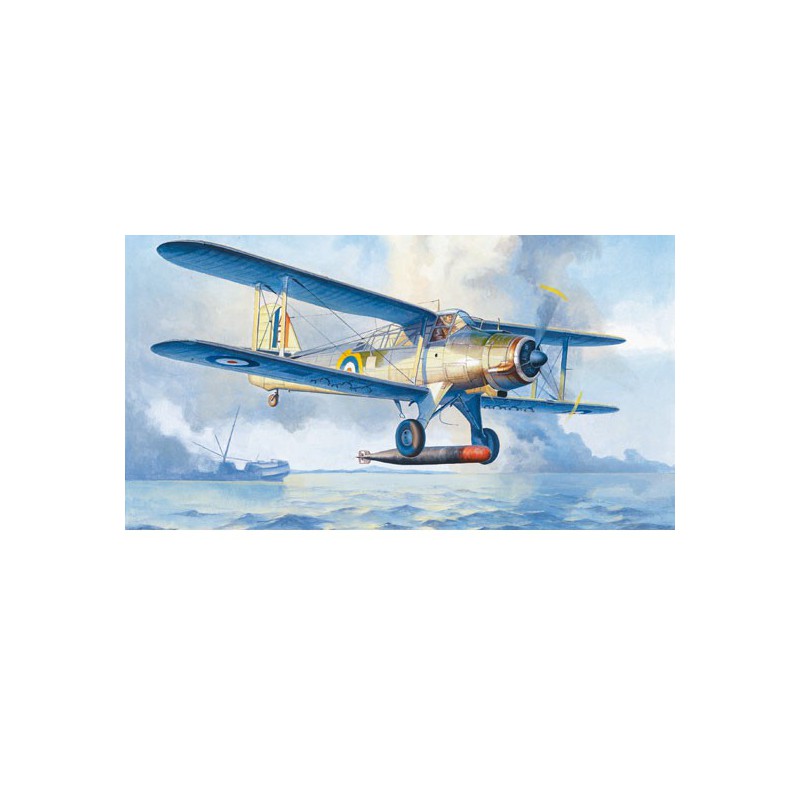 Plastic plane model Fairey Albacore Bombardier Lance Torpils | Scientific-MHD
