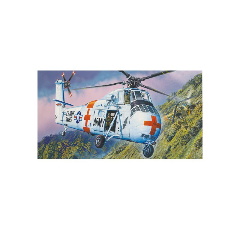 Plastic helicopter model CH-34 US Army Rescue 1/48 | Scientific-MHD