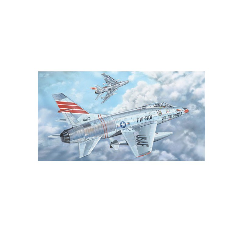 Plastic plane model F-100c Super Saber 1/32 | Scientific-MHD