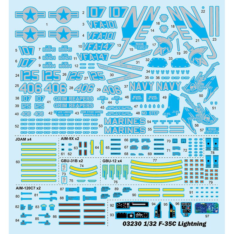 F-35C Lightning 1/32 plane plane model | Scientific-MHD