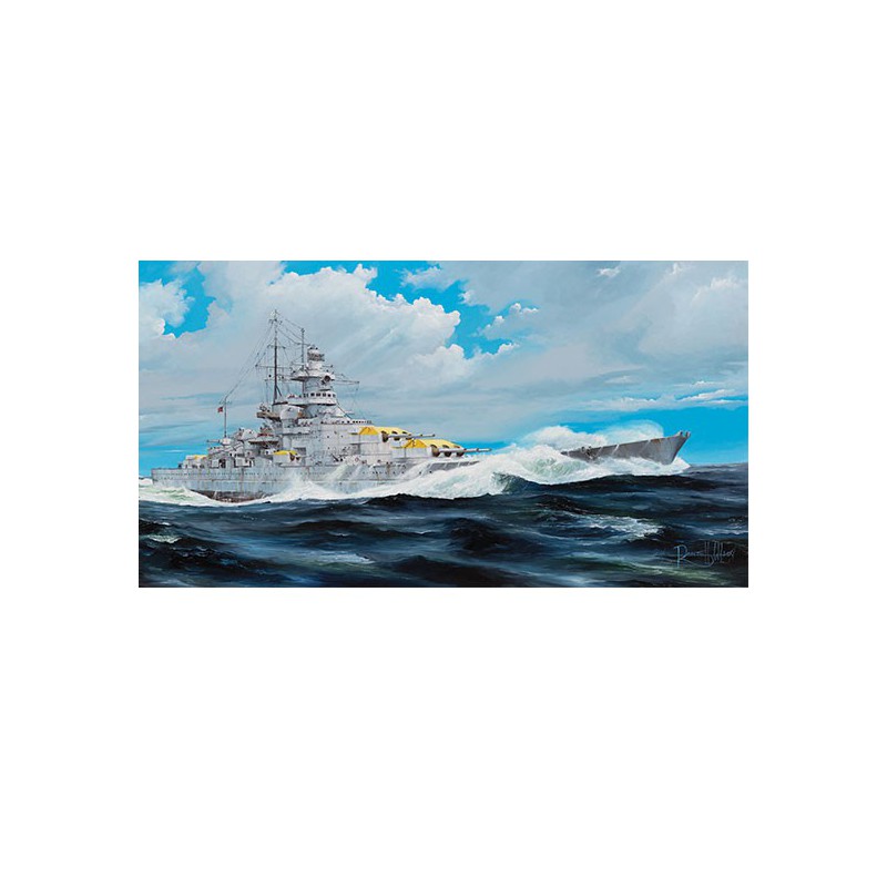Plastic boat model German Gneisenau Battleship 1/200 | Scientific-MHD