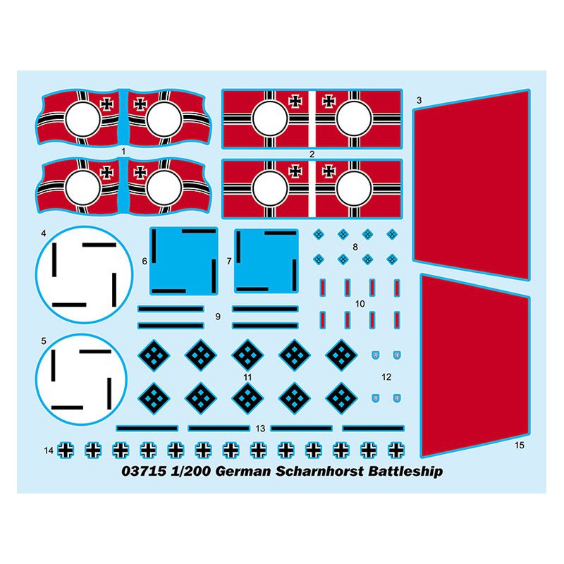 Plastic boat model German SCHARNHIP BATTLESHIP 1/200 | Scientific-MHD