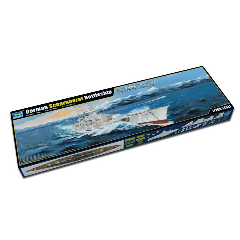 Plastic boat model German SCHARNHIP BATTLESHIP 1/200 | Scientific-MHD