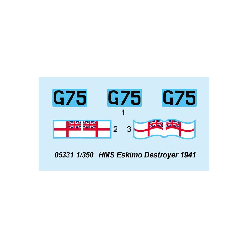 HMS ESKIMO 19411/350 plastic boat model | Scientific-MHD