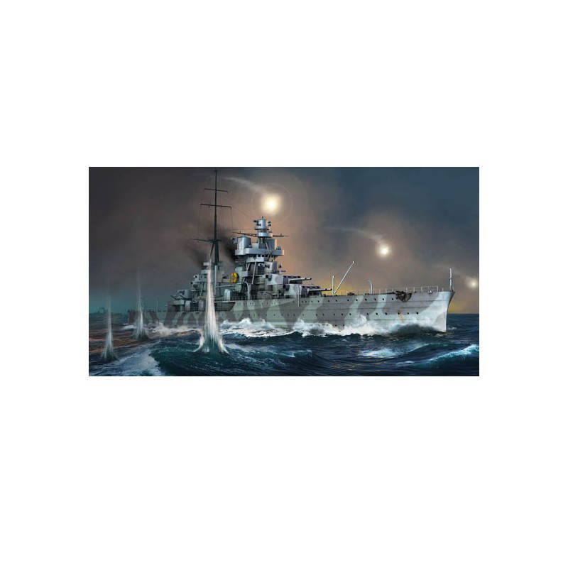 ITALIAN HEAVY CRUISER FIUME 1/350 plastic boat model | Scientific-MHD