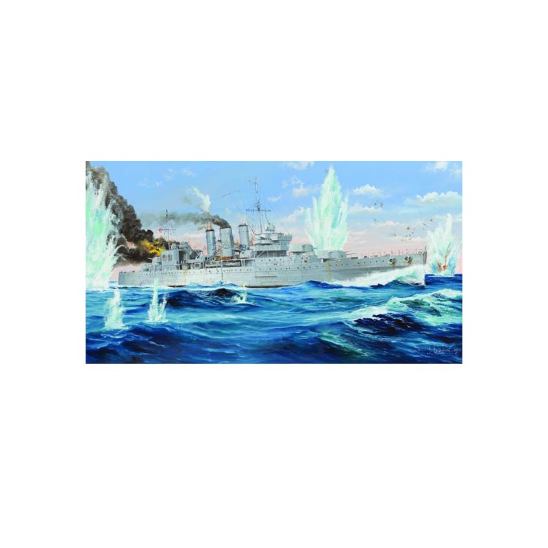 HMS Cornwall plastic boat model at 1/350 | Scientific-MHD