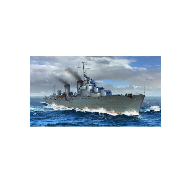 Russian plastic boat model destroy Taszkient 1942 1/350 | Scientific-MHD