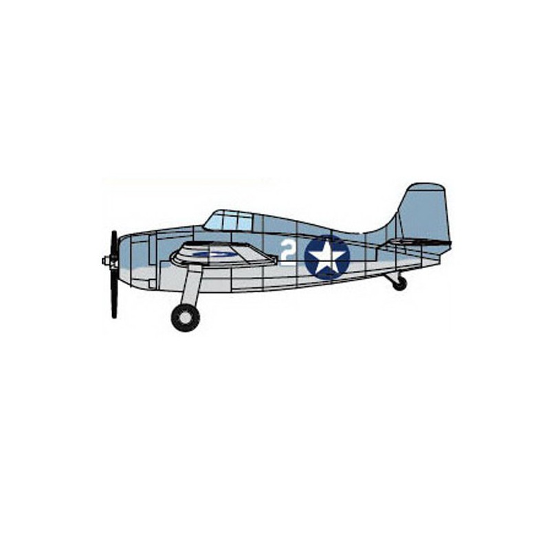 F4F-4 plastic boat model (pre-pained) 1/350 | Scientific-MHD