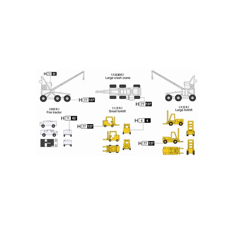 USN Carrier DECK Equipment 1/350 plastic boat model | Scientific-MHD