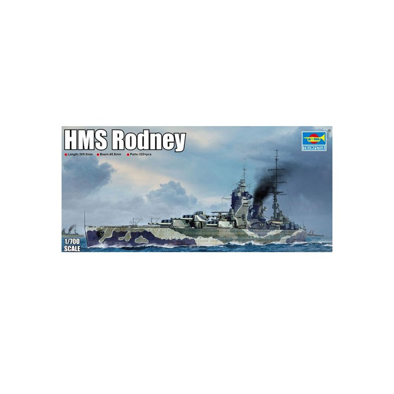 HMS Rodney 1/700 plastic boat model | Scientific-MHD