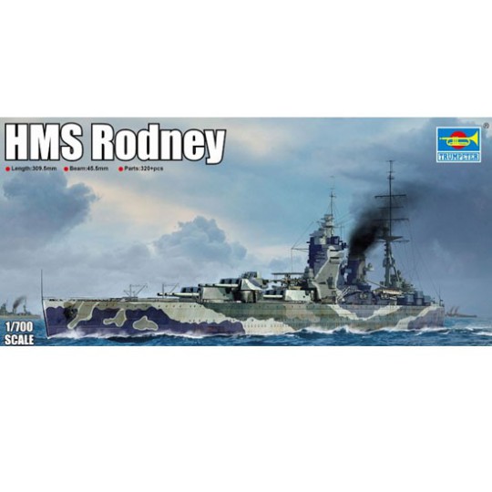 HMS Rodney 1/700 plastic boat model | Scientific-MHD